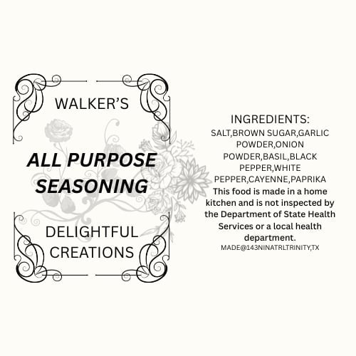 All purpose seasoning