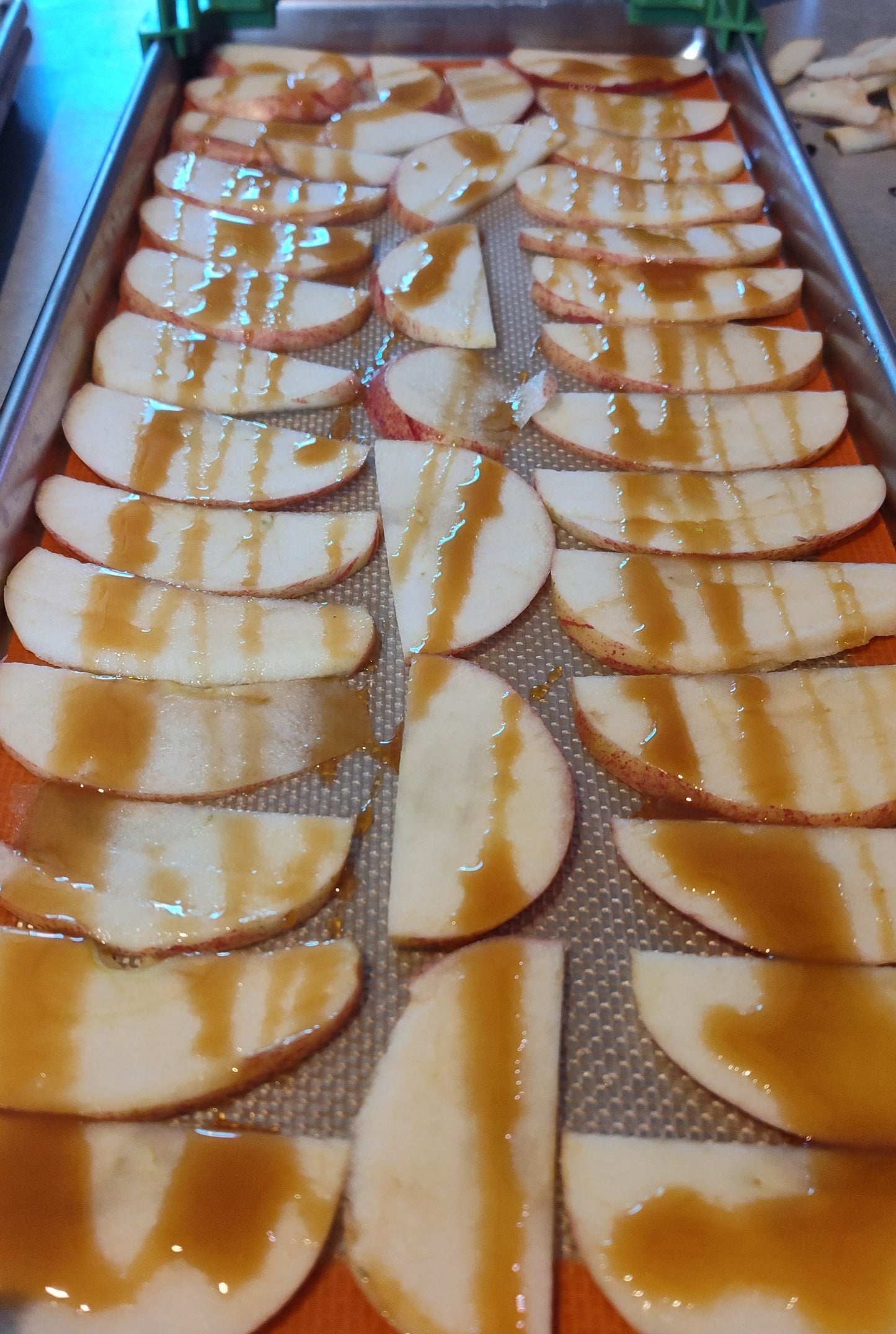 Freeze dried caramel apples